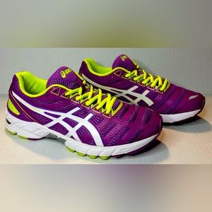 Asics Gel DS Trainer 18 T355N Purple/Green Dynamic Duomax Shoes Women’s Sz 9.5
